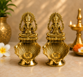 Golden laxmiji and ganesh ji God Idol Pair for Home Temple Decor