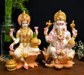 Lakshmi Ganesh Ji Idol Set for Home Temple Decor