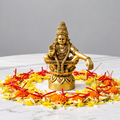 Golden Lord Ayyappa Swamy Decorative Idol